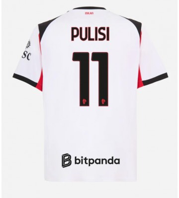 AC Milan Christian Pulisic #11 Segunda Equipación 2025-26 Manga Corta